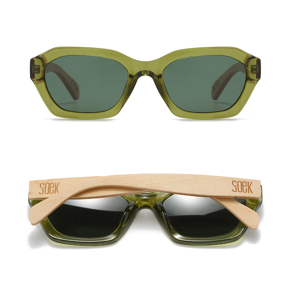 STRAY Moss l Sunglasses l Khaki Lens l White Maple Arms