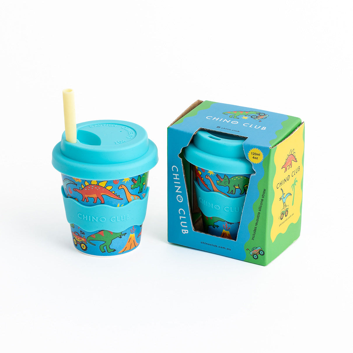 Dinosaurs and Monster Trucks Babychino Cup 4oz