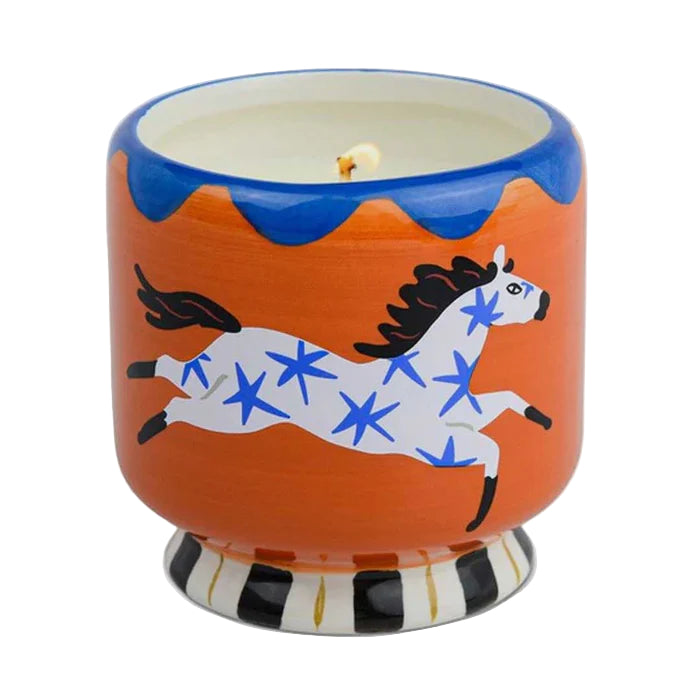 Horse ceramic candle – Sienna Sunset