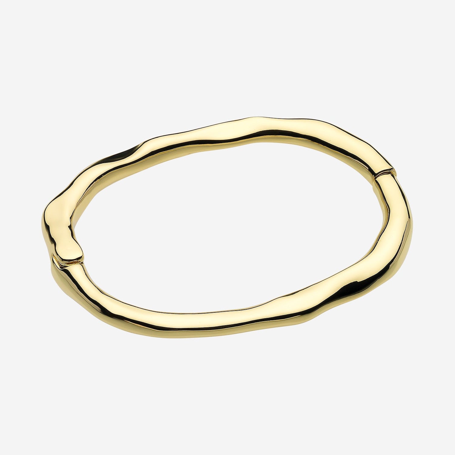Verity Gold Hinged Bangle