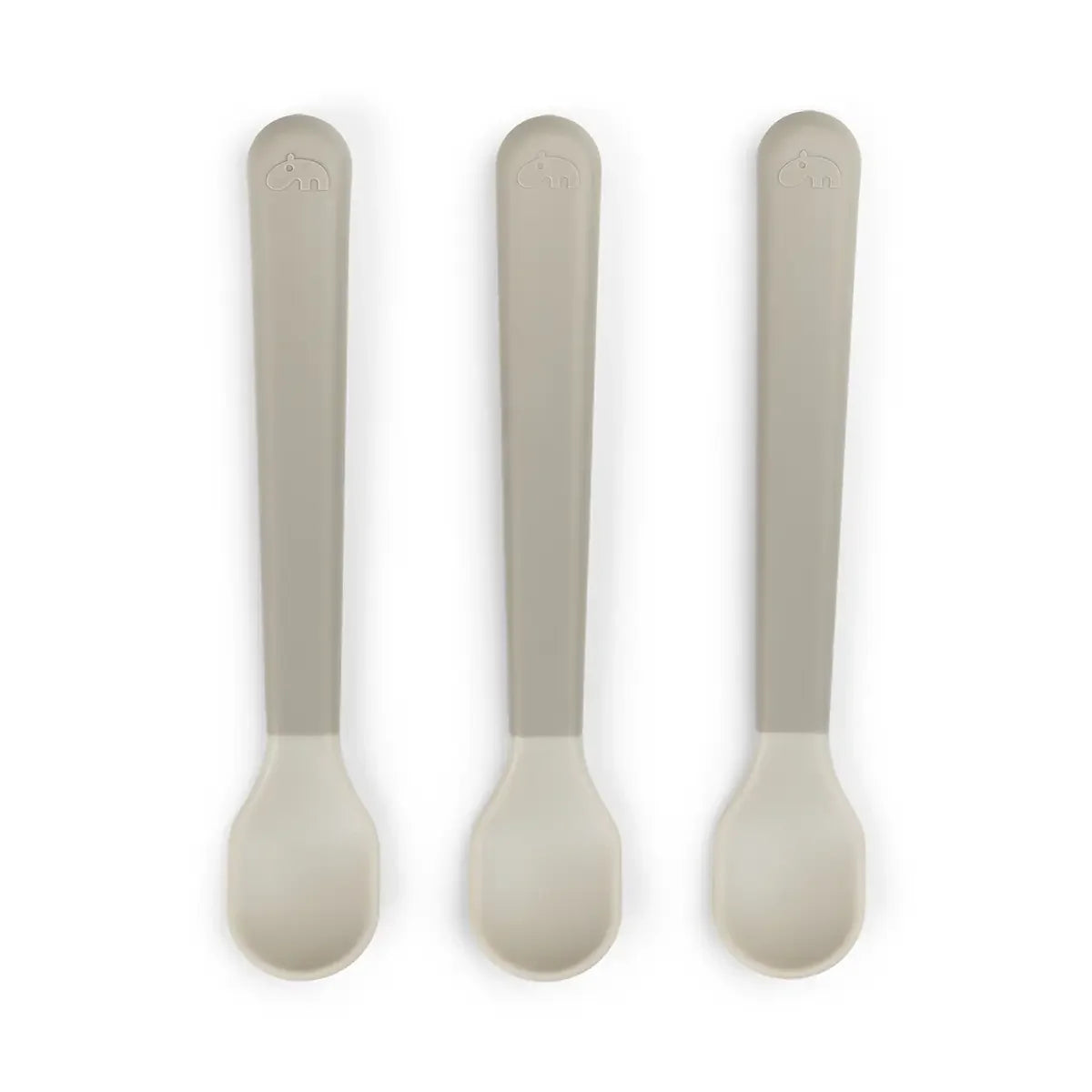 Done by Deer Foodie Easy Grip Spoons — Sand (front)