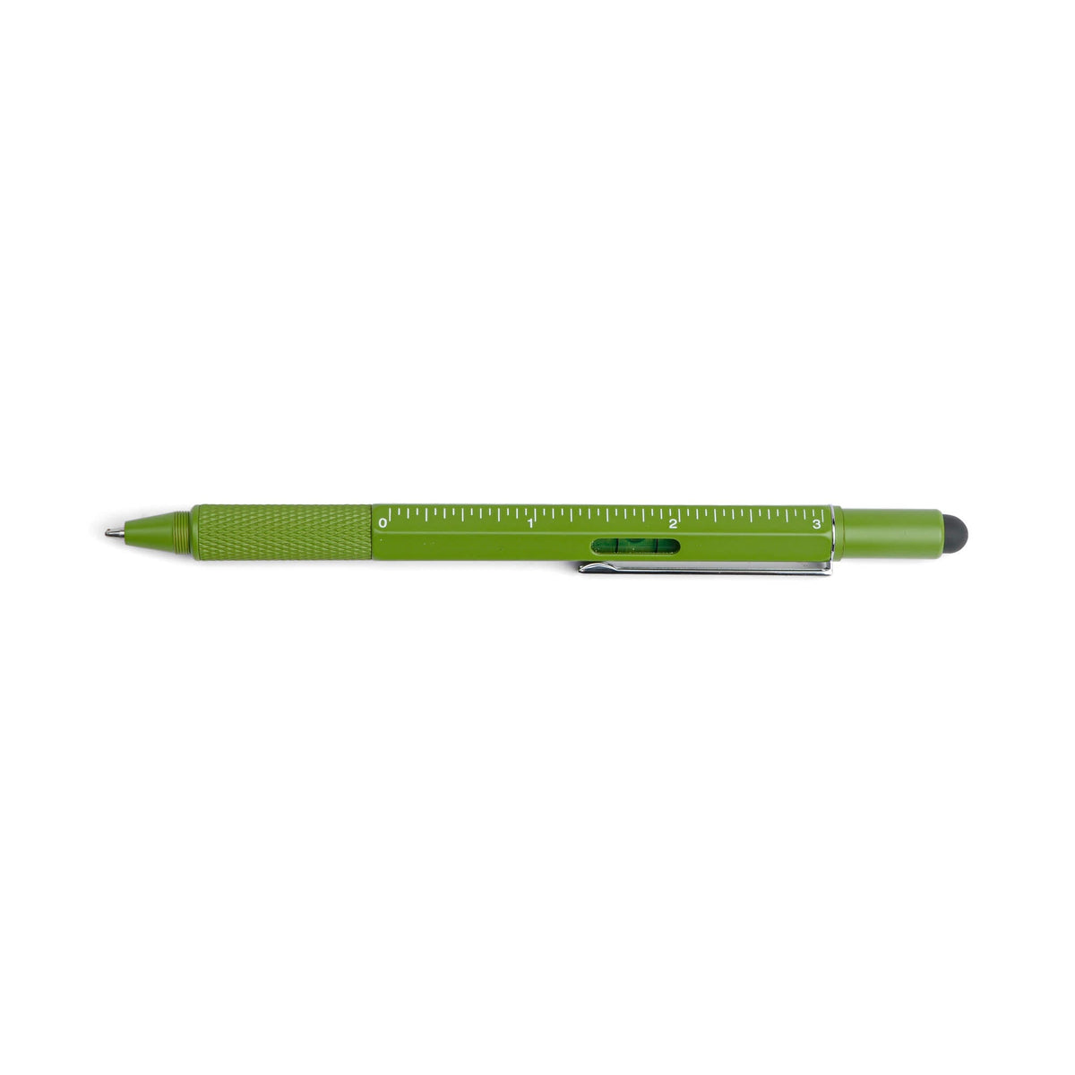 Tooling pen showing the ruler markings and the small spirit level set into the barrel