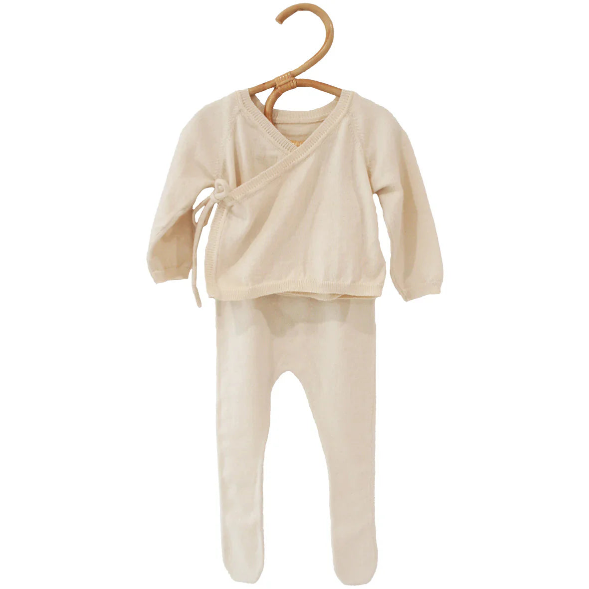 Newborn Baby Knit Set Natural 0-3mths