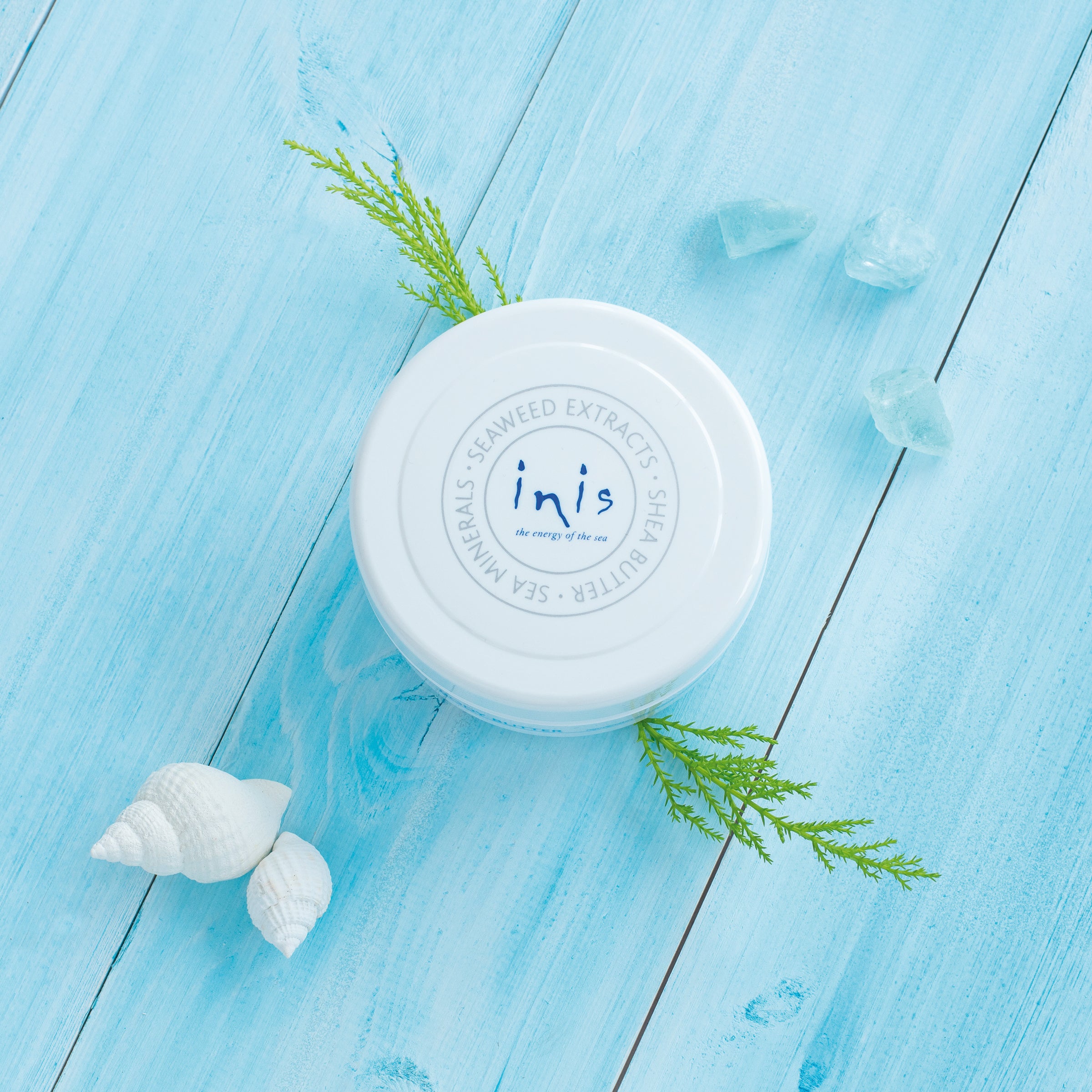 body butter blue background
