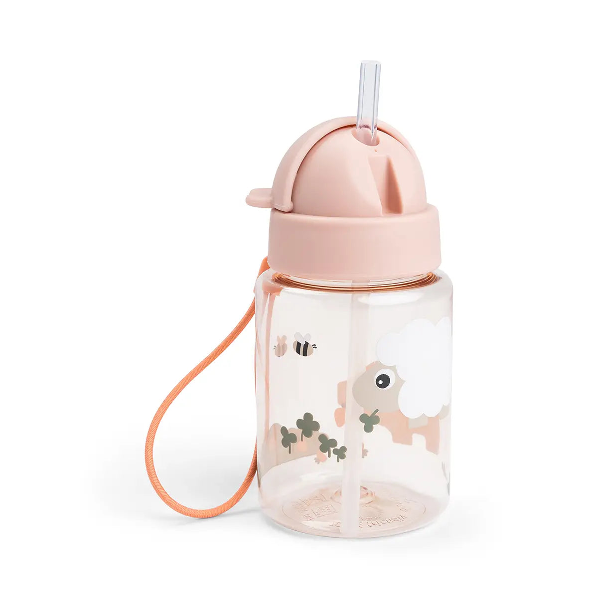 Done by Deer Straw Bottle 280mL Play — Light Powder (detail)
