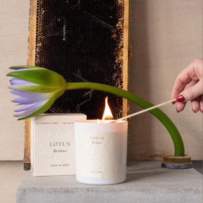 Lotus Candle | The Language Of Flowers | Lotus + Honey