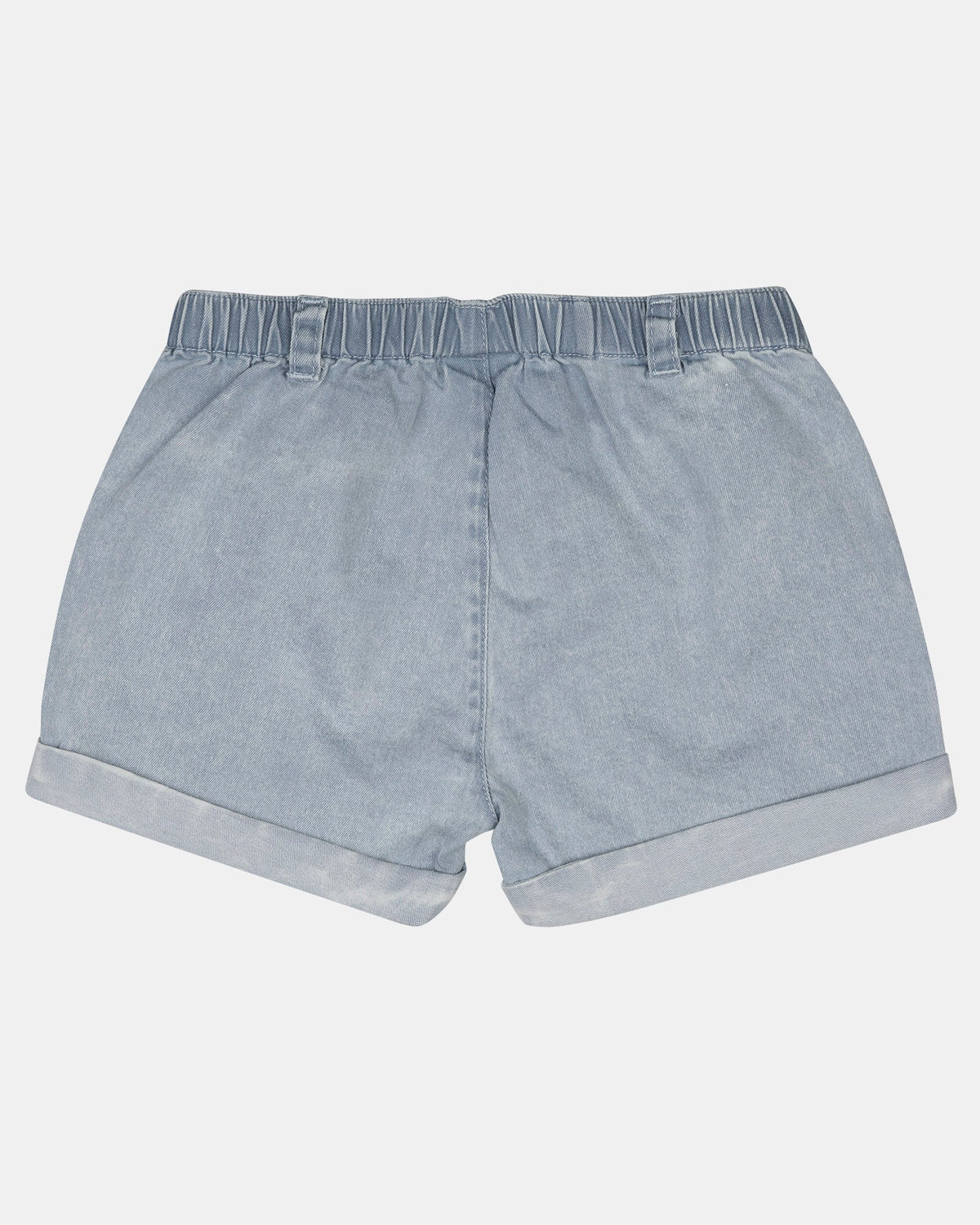 Back of the Indiana shorts showing the elasticised waist and belt loops