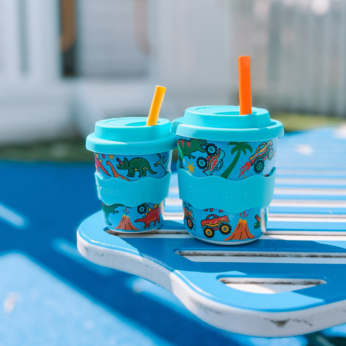 Dinosaurs and Monster Trucks Babychino Cup 4oz