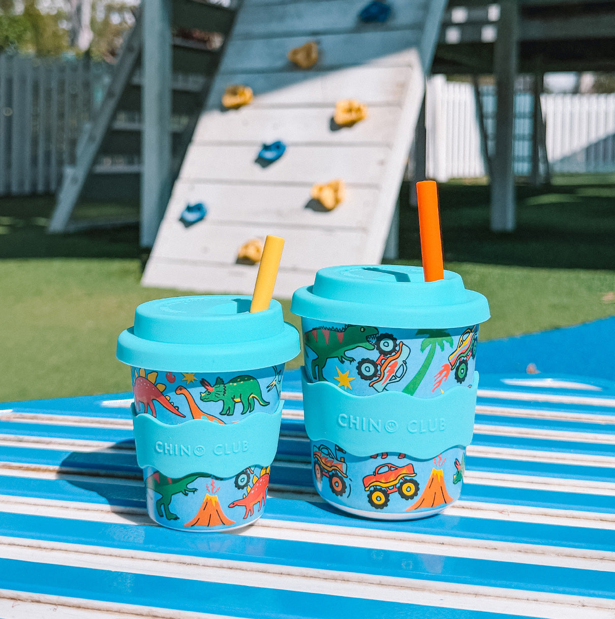 Dinosaurs and Monster Trucks Babychino Cup 4oz