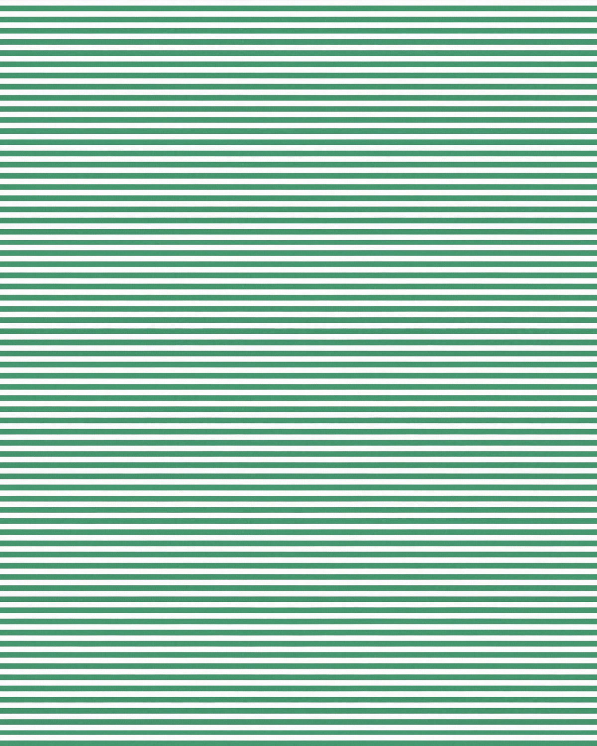 Close-up of the fine green and white stripe fabric