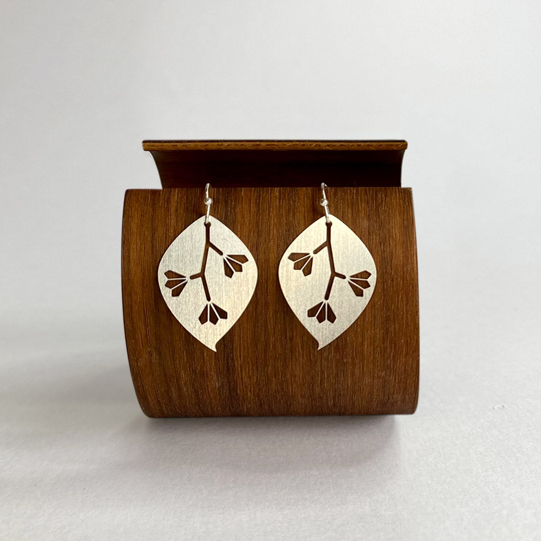 Gum Leaf Hook Earrings
