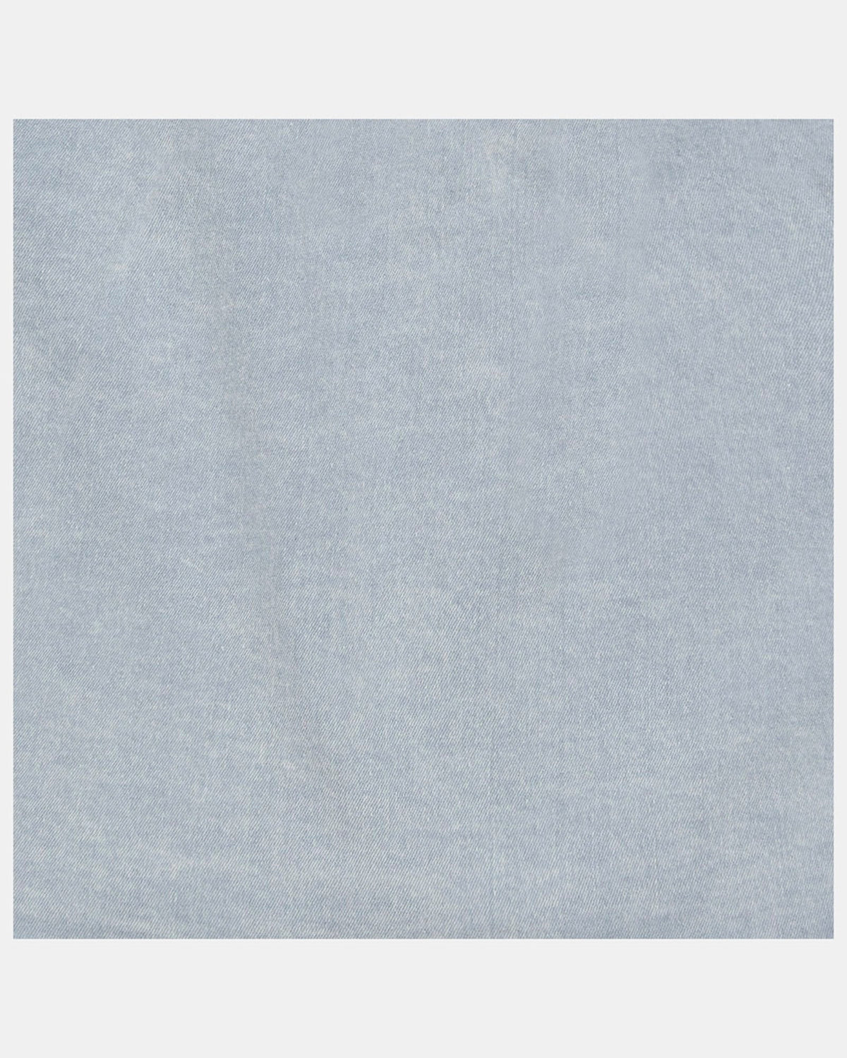 Close-up of the washed blue fabric