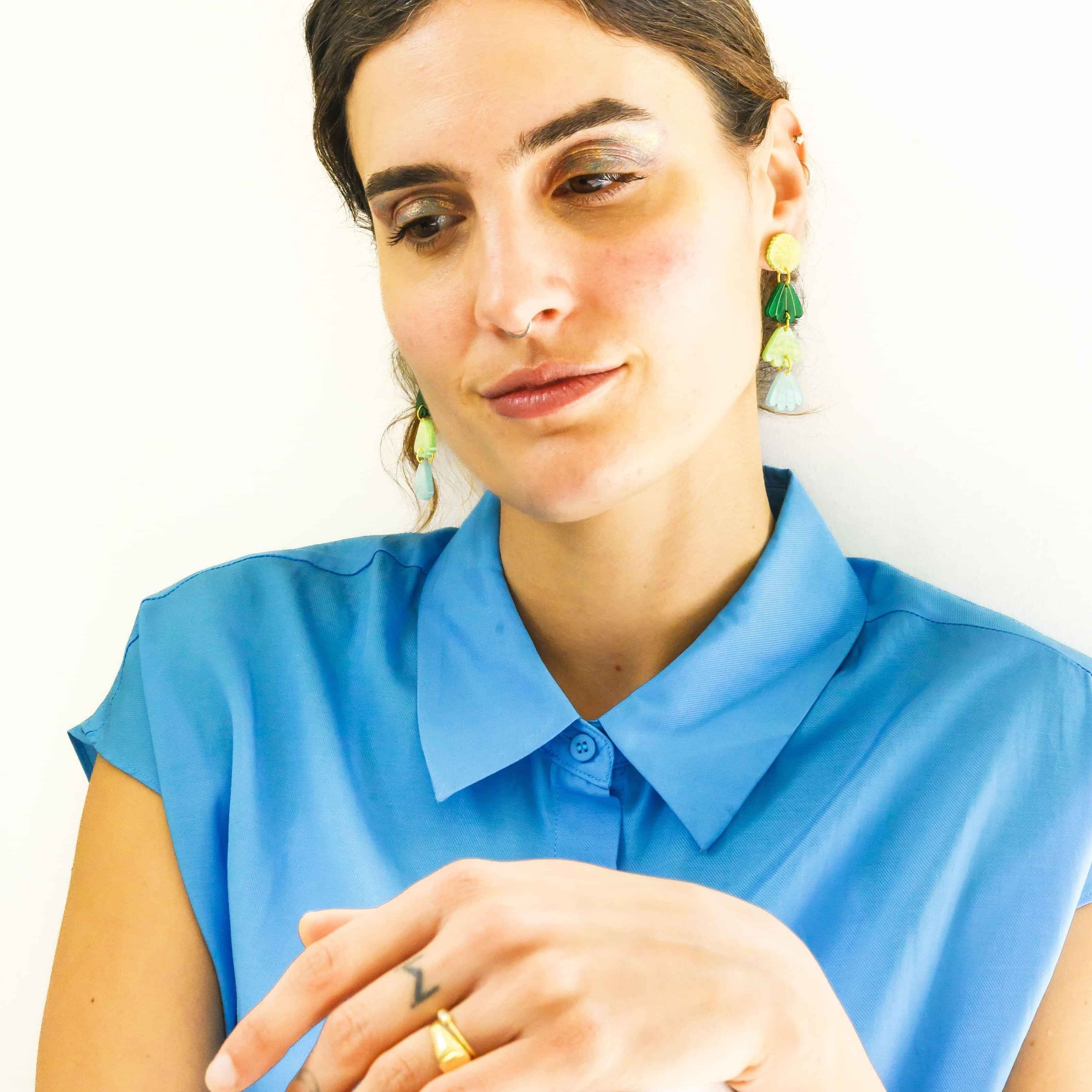 Sunbeam Earring - Ocean