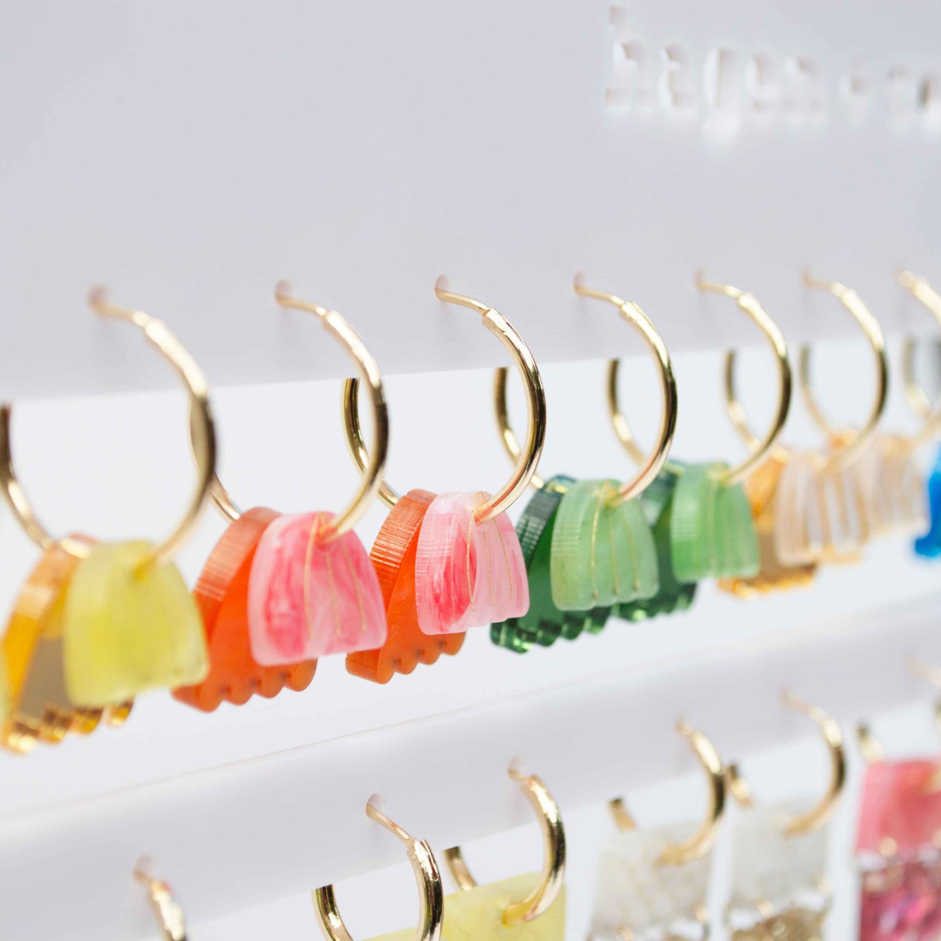 Palm Earring - Yellow