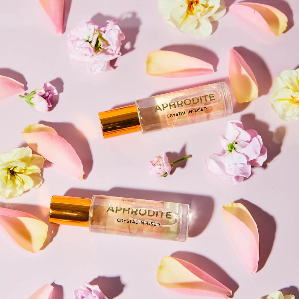 Aphrodite Crystal Perfume Roller - Purple Merchant