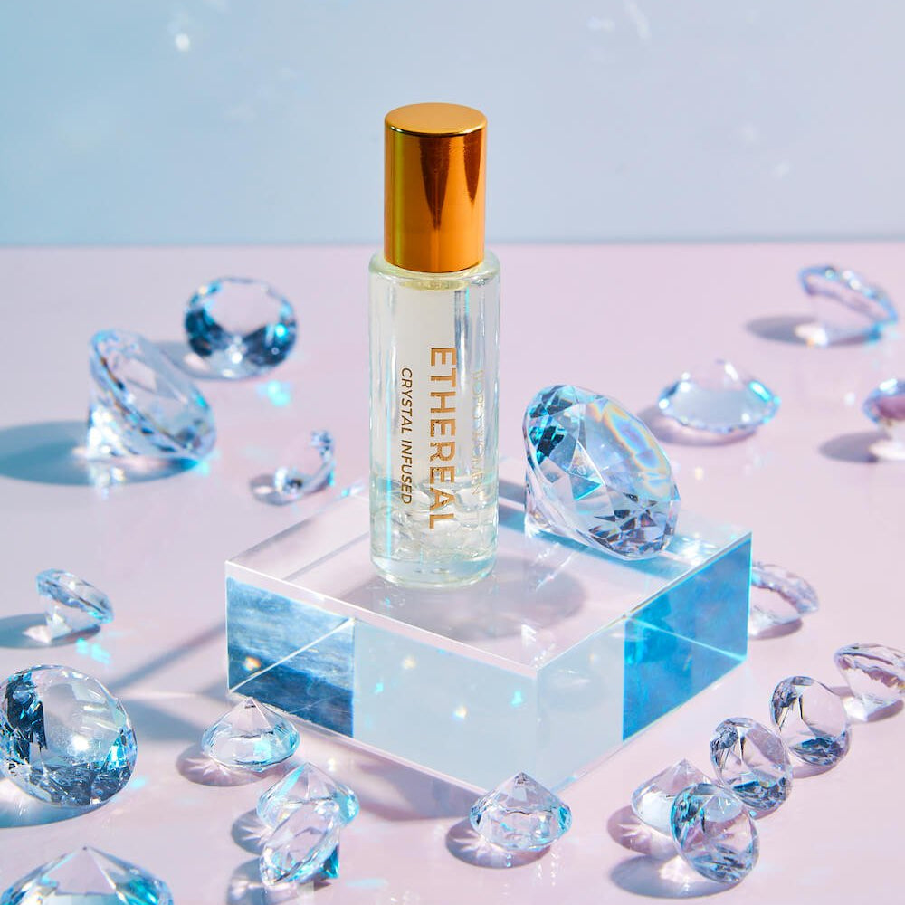 Ethereal Crystal Perfume Roller - Purple Merchant