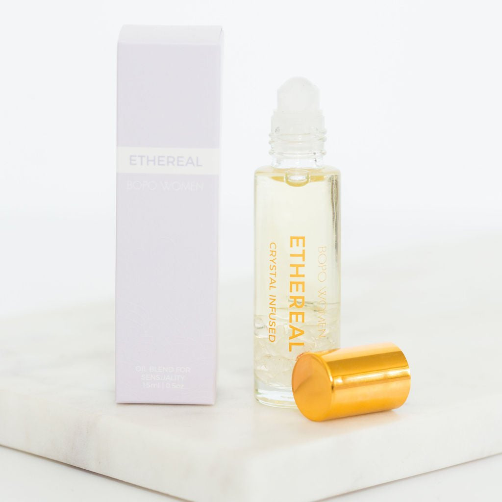 Ethereal Crystal Perfume Roller - Purple Merchant