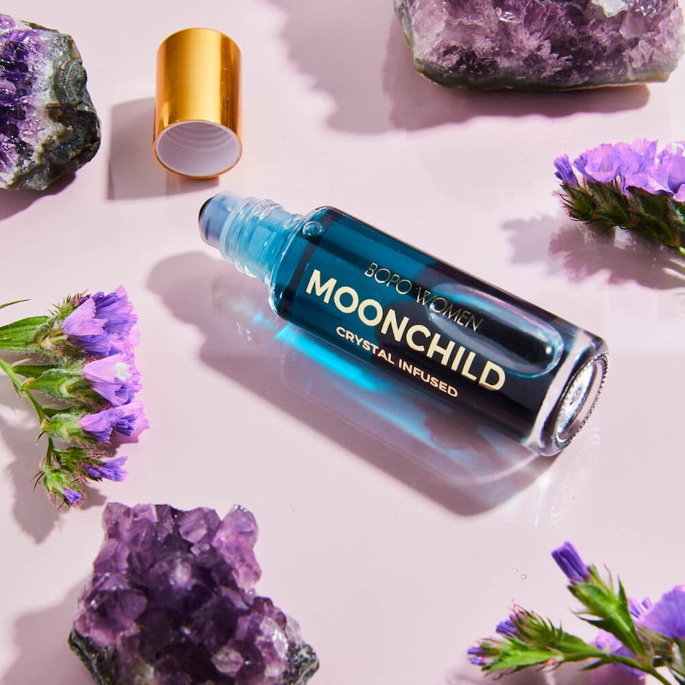 Moonchild Crystal Perfume Roller - Purple Merchant