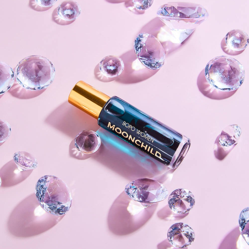 Moonchild Crystal Perfume Roller - Purple Merchant