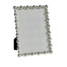 152M photo frame with a silver beaded-ball border, 5 by 7