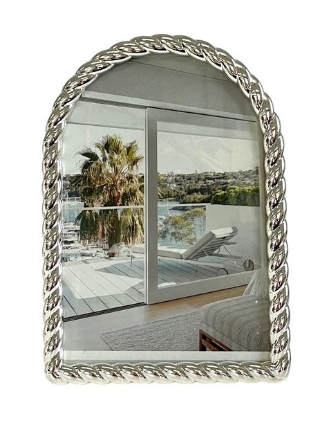 152Q SILVER TWIST BRAID ARCH FRAME 4X6'