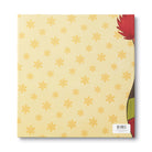 Pale yellow back cover with a small star pattern and the barcode panel