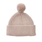 Peppi Baby Knit Hat - Soft Cotton Rib Knit with Pompom - 41452