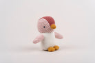 Baby Pingu Stuffed Toy - Soft, Knitted Cotton with Gentle Rattle - 41435