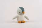 Baby Pingu Stuffed Toy - Soft, Knitted Cotton with Gentle Rattle - 41435