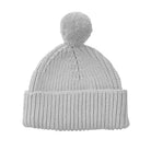 Peppi Baby Knit Hat - Soft Cotton Rib Knit with Pompom - 41452