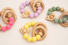 Chirpy Wooden & Silicone Baby Teether - 41494