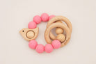 Chirpy Wooden & Silicone Baby Teether - 41494