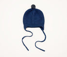 Huggie Baby Bonnet - Garter Knit with Pompom - 41503