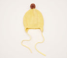 Huggie Baby Bonnet - Garter Knit with Pompom - 41503