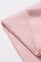 Fold edge detail of the Dahlia pink scarf