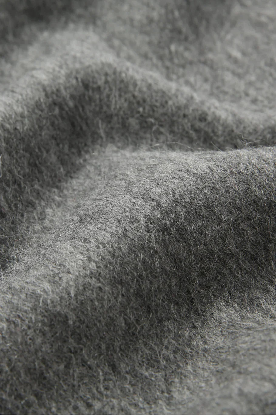Texture close-up of the Light Charcoal marled merino
