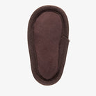 Soft suede sole of the chocolate Platinum Baby Bootie