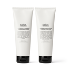 The two white tubes inside: Salus Eucalyptus & Rosemary Purifying Body Scrub and Calendula & Shea Butter Hydrating Body Cream