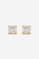 Sylvie Gold  CZ Stud