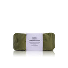 Forest green Salus Aromatherapy Eye Pillow in soft cotton with paper wrap label