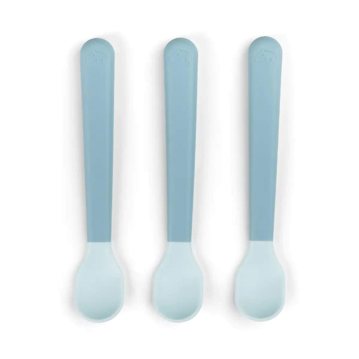 Done by Deer Foodie Easy Grip Spoons — Blue (front)