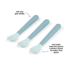 Done by Deer Foodie Easy Grip Spoons — Blue (detail)