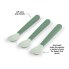 Done by Deer Foodie Easy Grip Spoons — Green (detail)