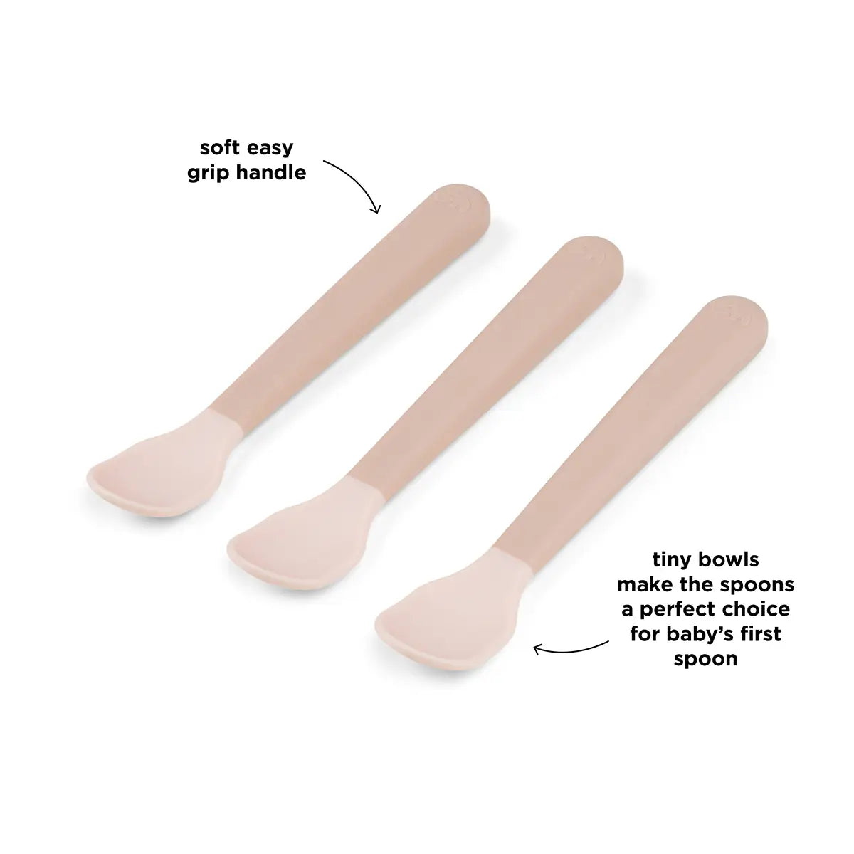 Done by Deer Foodie Easy Grip Spoons — Powder (detail)