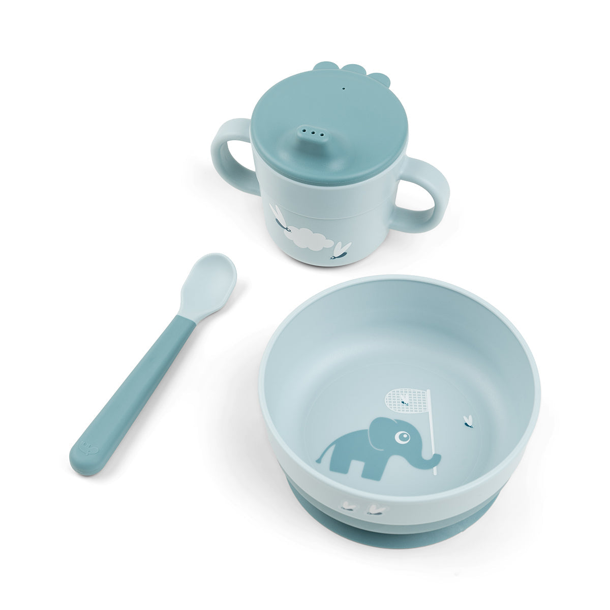 Done by Deer Foodie First Meal Set — Blue (front)