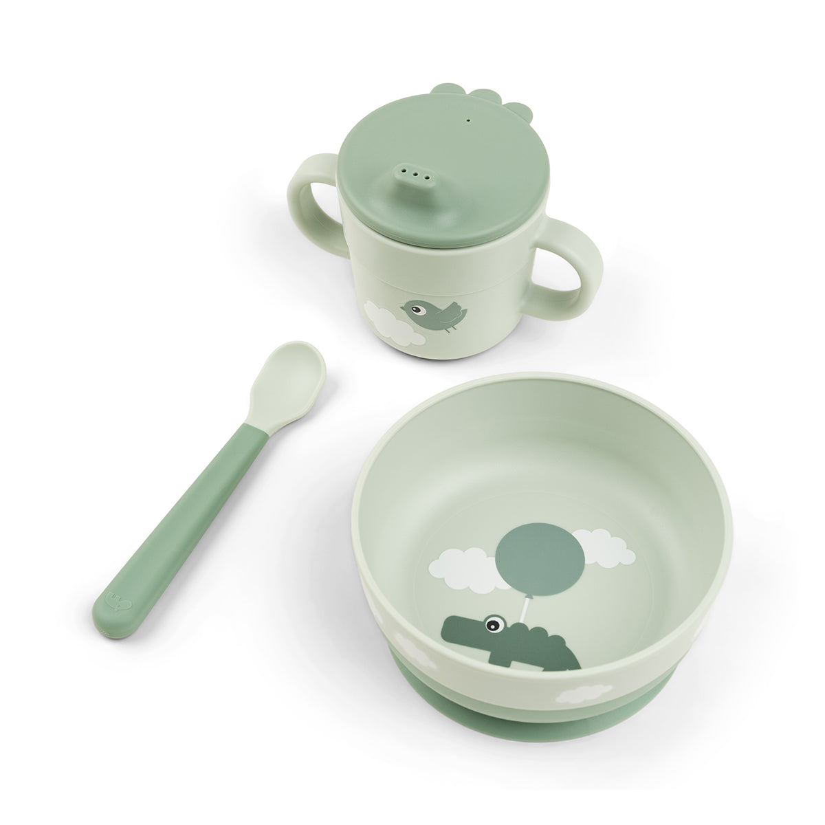 Done by Deer Foodie First Meal Set — Green (front)
