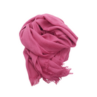 Beauty in Bamboo scarf in Fuchsia, a bold magenta-pink, softly gathered