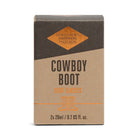 Kraft gift box for the Gentlemen's Hardware cowboy boot shot glasses, marked 2 x 20 ml