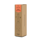 A brown rectangular box labeled Head Massager from Gentlemen’s Hardware features a simple line drawing, highlighting its ability to stimulate acupressure points and nerve endings.