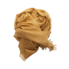 Beauty in Bamboo scarf in Egyptian Gold, a warm mustard, loosely crumpled
